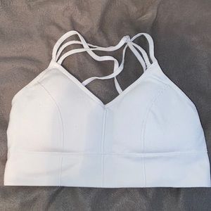White sports bra